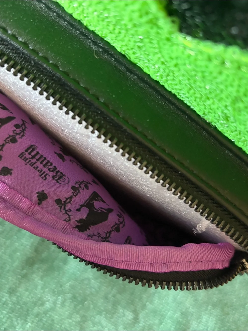 Loungefly Black, Green & Purple Dragon Sequin Backpack